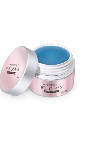 ICE GLASS SELF LEVELING GEL Aba Group 15ml – samopoziomujący żel transparentny o subtelnym chłodnym połysku