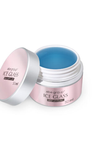 ICE GLASS SELF LEVELING GEL Aba Group 50ml – samopoziomujący żel transparentny o subtelnym chłodnym połysku