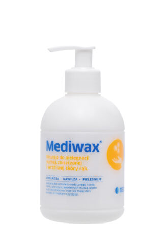 Mediwax 330 ML Emulsja na bazie wosku pszczelego do pielęgnacji wrażliwej, suchej oraz skłonnej do podrażnień skóry rąk i ciała