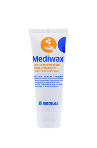 Mediwax 75 ML Emulsja na bazie wosku pszczelego do pielęgnacji wrażliwej, suchej oraz skłonnej do podrażnień skóry rąk i ciała