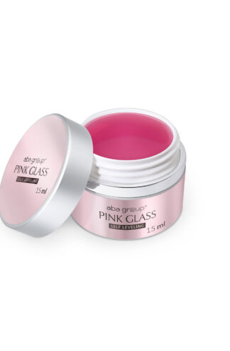 PINK GLASS SELF LEVELING GEL Aba Group 15ml – samopoziomujący żel transparentny o subtelnym, różowym połysku