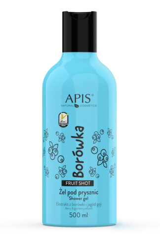 APIS – FRUIT SHOT – Borówkowy żel pod prysznic, 500 ml (7317)