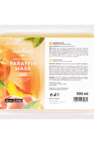 Isabellenails parafina kosmetyczna brzoskwinia 500 ml