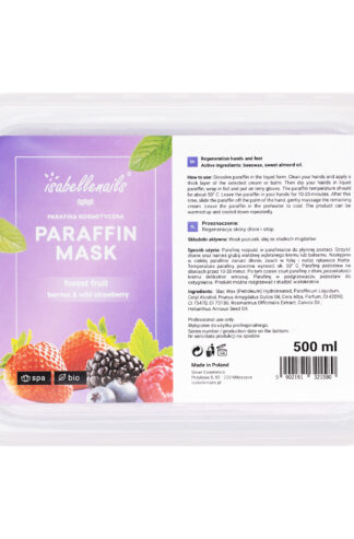 Isabellenails parafina kosmetyczna owoce leśne 500 ml