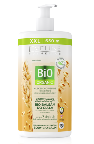 Eveline Cosmetics – BIO ORGANIC – Ujędrniająco odmładzający balsam do ciała, 650 ml