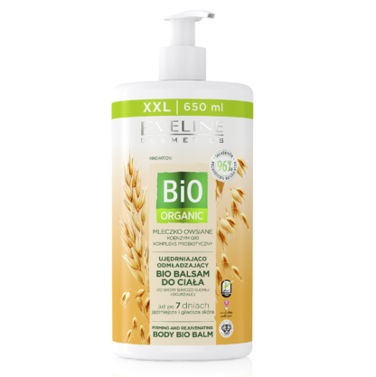 Eveline Cosmetics – BIO ORGANIC – Ujędrniająco odmładzający balsam do ciała, 650 ml