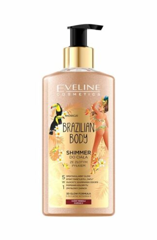 Eveline Cosmetics – BRAZYLIAN BODY – Shimmer do ciała ze złotym pyłem, 150 ml