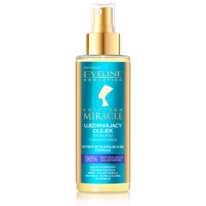 Eveline Cosmetics – EGYPTIAN MIRACLE – Ujędrniający olejek do biustu i całego ciała, 150 ml