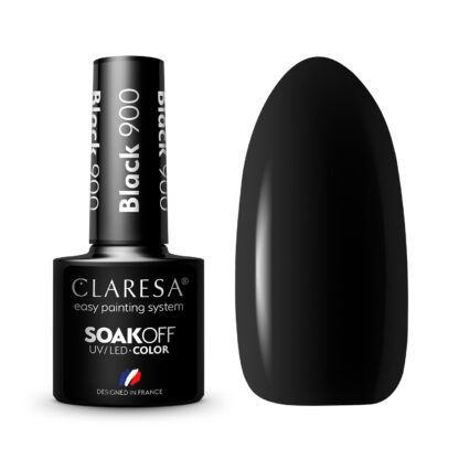 Claresa Lakier hybrydowy BLACK 900 – 5g