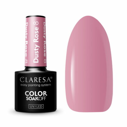 Claresa Lakier hybrydowy DUSTY ROSE 8 – 5g