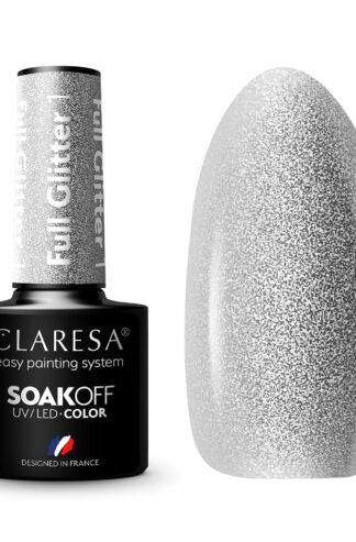 Claresa Lakier hybrydowy FULL GLITTER 1 – 5g