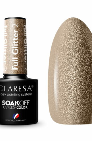 Claresa Lakier hybrydowy FULL GLITTER 2 – 5g