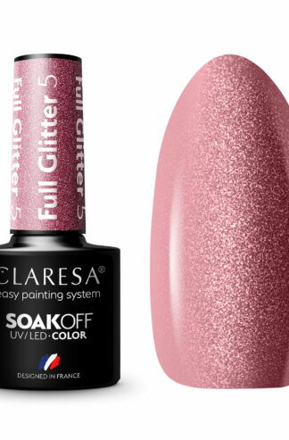 Claresa Lakier hybrydowy FULL GLITTER 5 – 5g