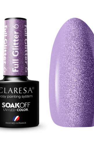 Claresa Lakier hybrydowy FULL GLITTER 6 – 5g