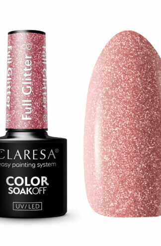 Claresa Lakier hybrydowy FULL GLITTER 8 – 5g