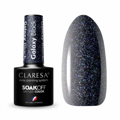 Claresa Lakier hybrydowy GALAXY BLACK – 5g