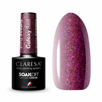 Claresa Lakier hybrydowy GALAXY RED – 5g