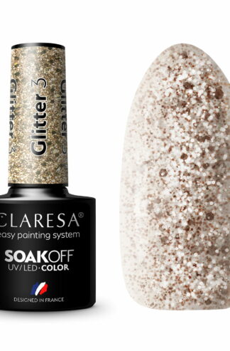 Claresa Lakier hybrydowy GLITTER 3 – 5g