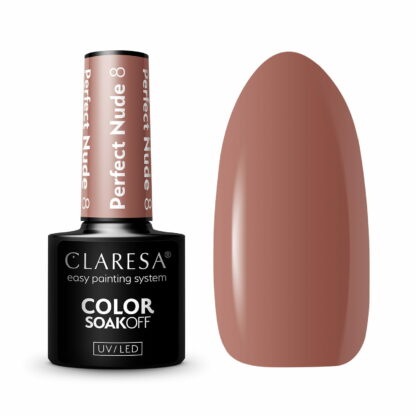 Claresa Lakier hybrydowy PERFECT NUDE 8 – 5g