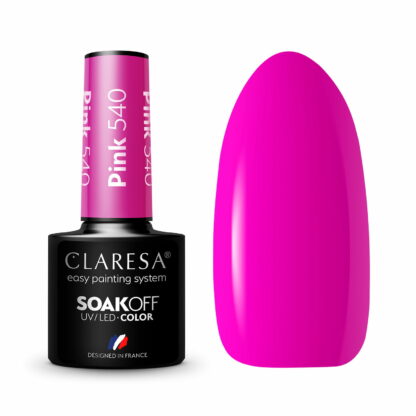 Claresa Lakier hybrydowy PINK 540 – 5g