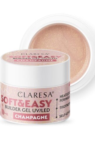 Claresa żel budujący SOFT&EASY builder gel Champagne – 15g