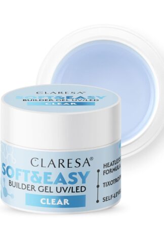 Claresa żel budujący SOFT&EASY builder gel Clear – 12g