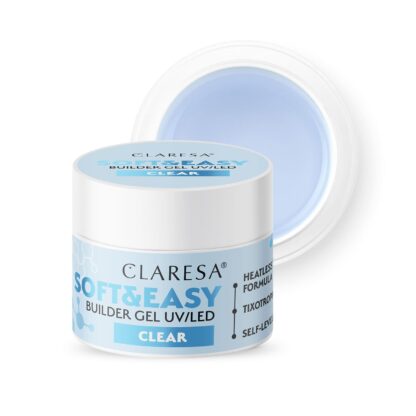 Claresa żel budujący SOFT&EASY builder gel Clear – 12g