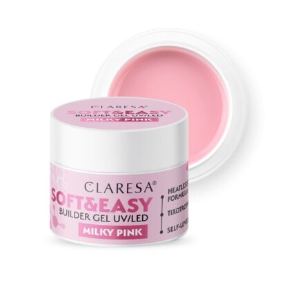 Claresa żel budujący SOFT&EASY builder gel Milky Pink – 12g