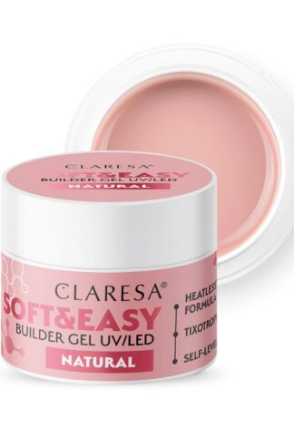 Claresa żel budujący SOFT&EASY builder gel Natural – 12g