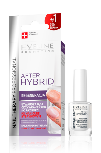 Eveline Cosmetics – NAIL THERAPY – Odżywka after hybrid utwardzająca, 12 ml