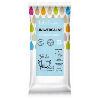 Luba Clean – Naturalne Ściereczki Czyszczące UNIWERSALNE, 72 szt.