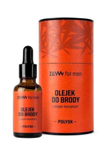 Zew – Olejek do brody z pipetą z olejem konopnym POŁYSK 30 ml