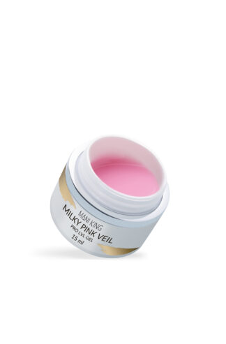 WYPRZEDAŻ – MANI KING PRO LVL GEL Milky Pink Veil – żel samopoziomujący – 15ml, data ważności – 22.03.2024