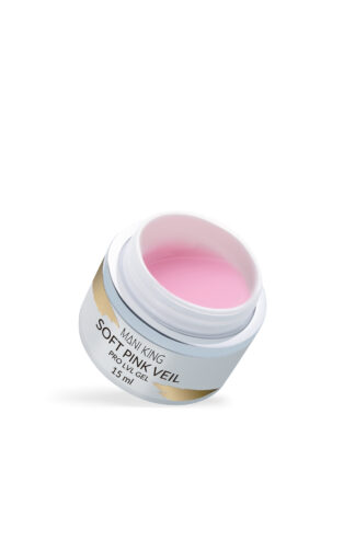 WYPRZEDAŻ – MANI KING PRO LVL GEL Soft Pink Veil – żel samopoziomujący – 15ml, data ważności – 22.03.2024