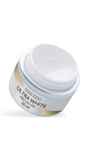 WYPRZEDAŻ – MANI KING PRO LVL GEL Ultra White – żel samopoziomujący – 50ml, data ważności – 22.03.2024