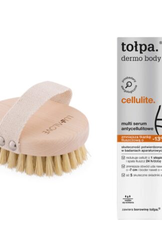 Zestaw LullaLove szczotka do masażu ciała + Tołpa serum antycellulitowe 250 ml