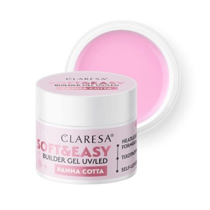 Claresa żel budujący SOFT&EASY builder gel PANNA COTTA – 12g