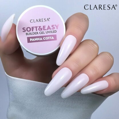 Claresa żel budujący SOFT&EASY builder gel PANNA COTTA – 12g