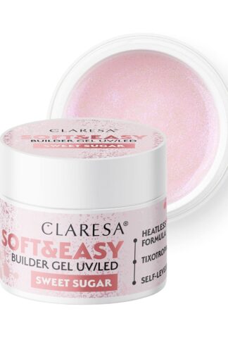 Claresa żel budujący SOFT&EASY builder gel SWEET SUGAR – 12g