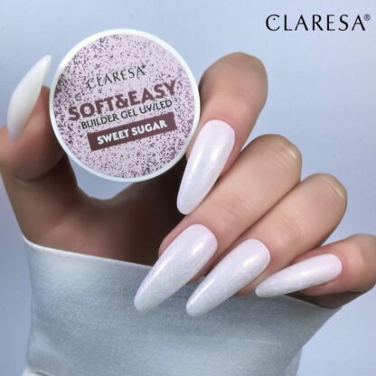 Claresa żel budujący SOFT&EASY builder gel SWEET SUGAR – 12g