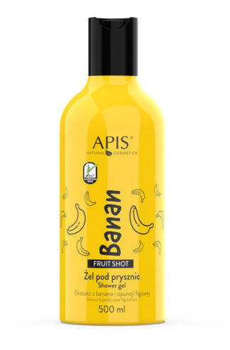 WYPRZEDAŻ – APIS – FRUIT SHOT – Bananowy żel pod prysznic, 500 ml (7294), Data ważności – 01.08.2024