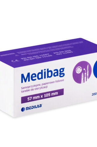 MediBag – Torebki do sterylizacji 57mm x 105mm (200szt)