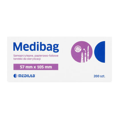 MediBag – Torebki do sterylizacji 57mm x 105mm (200szt)