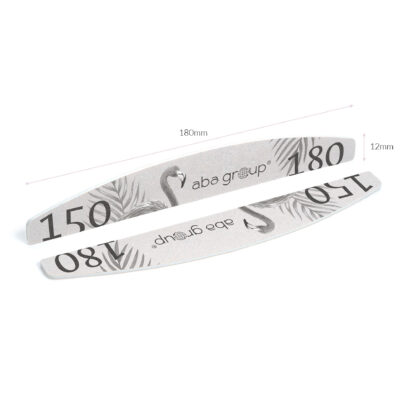 OUTLET – Aba Group Pilnik do paznokci PÓŁKSIĘŻYC 150/180 SLIM – FLAMING