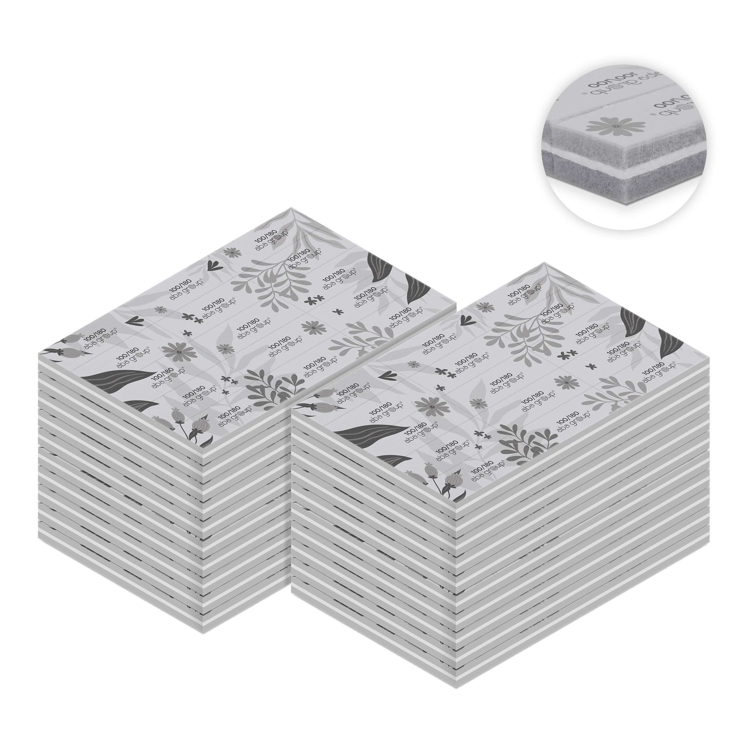 17528H_Aba_Group_Tear-off_buffer_Flowers_Blok_jednorazowych_polerek_do_odrywania_Flowers_100x180_15_sztuk_20szt