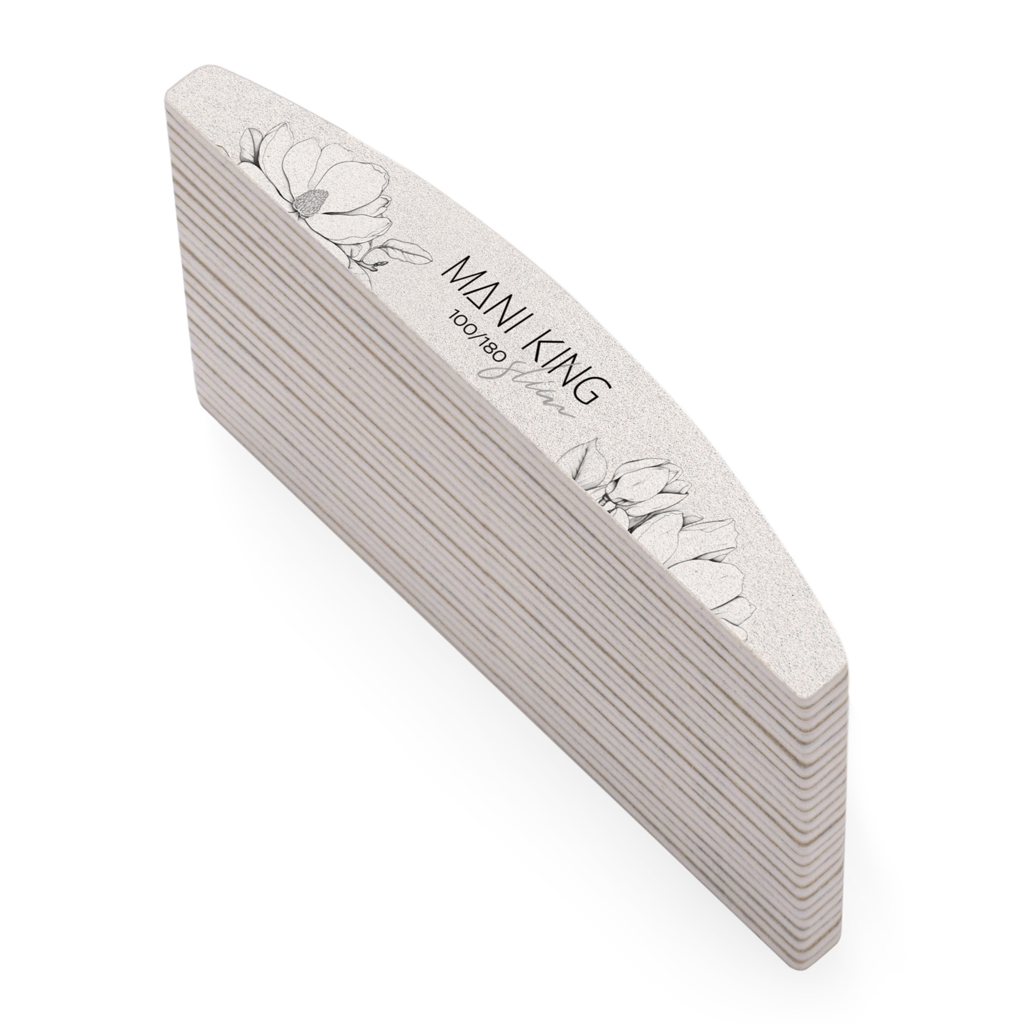 MANI_KING_Pilnik_do_paznokci_PÓŁKSIĘŻYC_100x180_Slim_Flora_25szt_W2